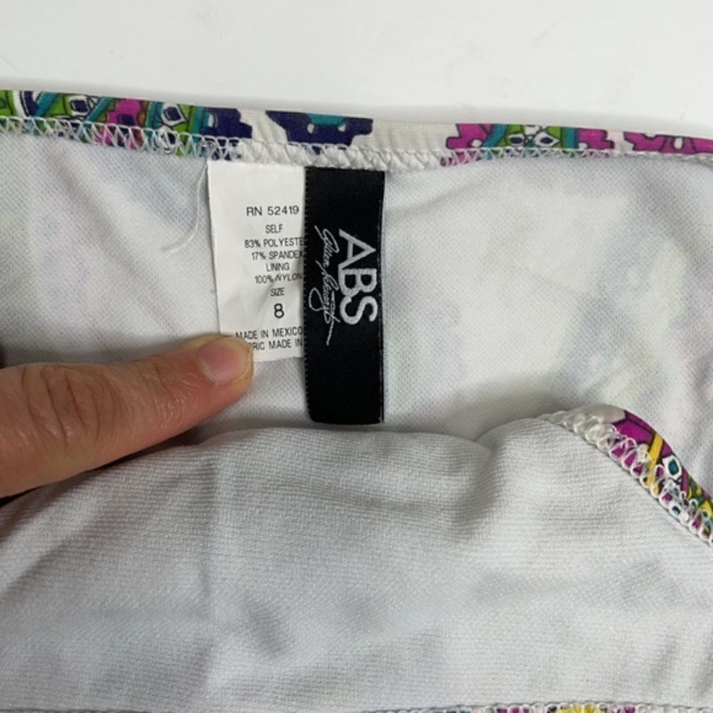 Abs Allen Schwartz Paisley Bikini Size 12, 8 - Picture 8 of 12